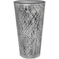 Ivyline Outdoor Chatsworth 50 x 28cm Zinc Vase Planter