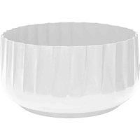 Ivyline Hudson White Corrugated Bowl Planter H15cm D30cm