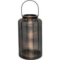 Ivyline Hampton Copper Woven Metal Lantern H31cm W24cm