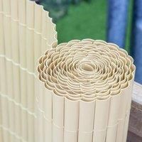 Papillon 4.0 x 1.0m (13ft 1in x 3ft 3in) Artificial Split Bamboo Plastic Garden Fence Screening Roll Privacy Border Wind/Sun Protection