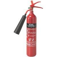 Firechief FXC2S CO2 Extinguisher, Steel, XTR, 2 kg, Red