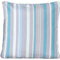 Premium Scatter Cushion in Thin Blue Stripe - Rattan Direct