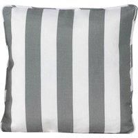 Premium Scatter Cushion in Thick Grey Stripe - Rattan Direct