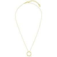 Orelia Open Circle Mid Length Necklace