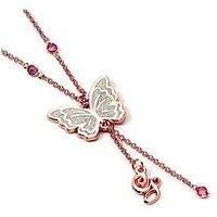 WICKED Glinda Butterfly Necklace Rose Gold