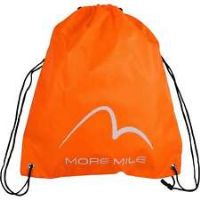 More Mile Gym Sack Orange Waterproof Drawstring Bag Gym PE Swimming Kit Backpack