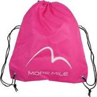 More Mile Logo Drawstring Gym Sack  Pink