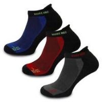 More Mile Mens Pace Comfort (3 Pack) Coolmax Running Socks - Black