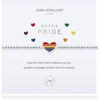 Joma Jewellery A Little... Pride Silver Stretch Bracelet