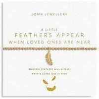 Joma Jewellery Gold A Little Feathers Appear When Loved Ones Are Near Bracelet