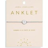 Joma Jewellery Anklet , Minstrel , Silver , Anklet , 23Cm Stretch