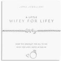 Joma Jewellery A LITTLE WIFEY FOR LIFEY Silver Plated Bracelet in 17.5 cm stretch