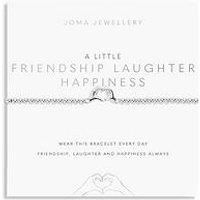 Joma Jewellery A Little , Friendship Laughter Happiness , Silver , Bracelet , 17.5Cm Stretch