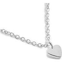 Joma Jewellery Mini Charms , Heart , Silver , Necklace , 46Cm + 5Cm Extender