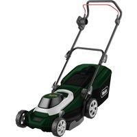 Webb Supreme WEER40RR Electric Rotary Lawnmower with Rear Roller, 6 Cutting Heights, 40cm 16 inch Cutting Width, 1800w Motor, 18 Metre Cable and 45L Collection Bag - 3 Year Guarantee