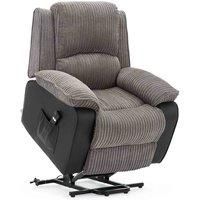 POSTANA JUMBO CORD FABRIC RISE RECLINER ARMCHAIR ELECTRIC LIFT RISER CHAIR