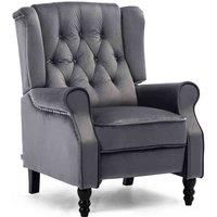 ALTHORPE WING BACK RECLINER CHAIR FABRIC BUTTON FIRESIDE OCCASIONAL ARMCHAIR