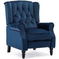 ALTHORPE WING BACK RECLINER CHAIR FABRIC BUTTON FIRESIDE OCCASIONAL ARMCHAIR