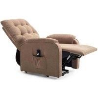 Charlbury Rise Fabric Recliner - Stone Brown