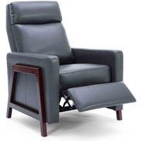 RILEY PUSH BACK AIR LEATHER MODERN RECLINING ARMCHAIR LOUNGE RECLINER CHAIR