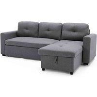 More4Homes Newport Fabric Corner Large 3 Seater Sofa Bed With Storage Left Or Right Side