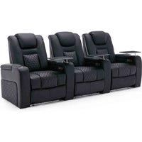 BROADWAY ELECTRIC RECLINER CINEMA CHAIR 1,2,3 & 4 SEATER AIR LEATHER SOFA