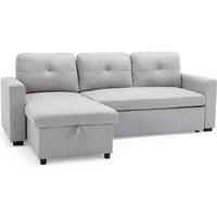 NEWPORT FABRIC CORNER CHAISE 3 SEATER  SOFA BED WITH STORAGE LEFT OR RIGHT SIDE