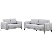 More4homes Oslo Modern Scandi Style Fabric Living Room 2 3 Seater Sofa Set Light Grey