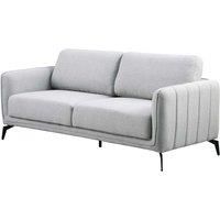 OSLO MODERN SCANDI STYLE FABRIC LIVING ROOM 2 SEATER SOFA BEIGE