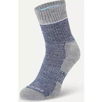 SEALSKINZ Thurton Solo Sock, Blue/Light Grey Marl/Cream, M