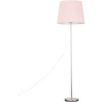 Charlie Modern Stem Brushed Chrome Floor Lamp