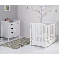 Obaby Stamford Mini Sleigh 2 Piece Room Set - White