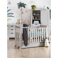 Obaby Stamford Mini Sleigh 3 Piece Room Set (Warm Grey) - Suitable From Birth