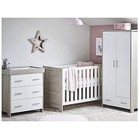 Obaby Nika Mini 3-Piece Room Set - Grey Wash/White