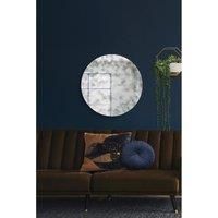 Mirroroutlet Vetus - Round Circular Antiqued Mirror With Polished Edge On Black Backing 31inch X 31inch 80 X 80Cm