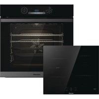 Hisense BI60651HIBUK Built In Electric Single Oven and Induction Hob Pack - Black - A+ Rated, Black