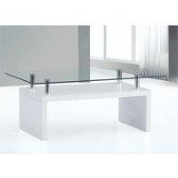 Hampton White High Gloss Coffee Table / 1100W x 600D x 430H White