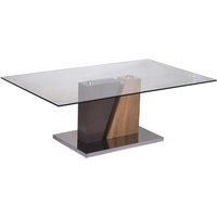 Olivia Glass Coffee Table Champagne & Natural/Coffee Table 1200W x 700D x 420H Champagne & Natural