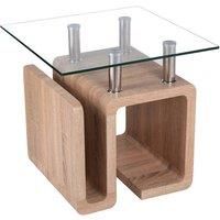 Edith Lamp Table Natural Base And Glass Top