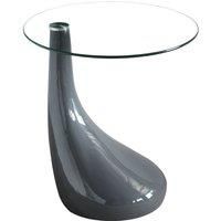 Chilton Glass Lamp Table Grey