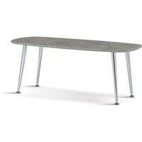 Lynx Coffee Table Stone Effect & Chrome