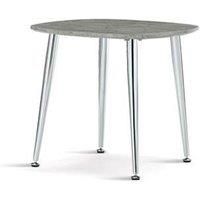 Lynx Lamp Table Stone Effect & Chrome