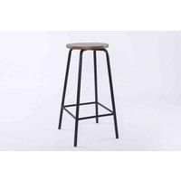 Heartlands Furniture Loxely Bar Stool Black & Natural