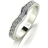 Moissanite Lady Lyndsey 9Ct Gold Moissanite Stone Fitted Wedding Band