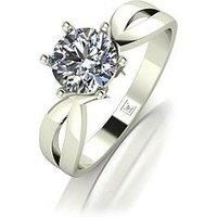 Moissanite Lady Lynsey Moissanite 9Ct White Gold 1.00Ct Solitaire Ring