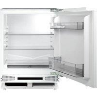 CDA FW224/1 Integrated Undercounter Fridge - Fixed Hinge, White