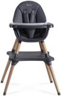 Silver Cross | Eat&Play 4-in-1 Highchair | Convertible Baby Chair | Highchair, Booster seat, Toddler Chair & Table All in 1 | 6 Months - 5yrs | Graphite