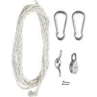 Primrose Galvanised Steel Standard Easy Hoist Fixing Set for Sail Shades