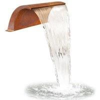 Corten Steel Arc WaterFall Fountain Cascade Curved Feature Mounted 30cm 60cm