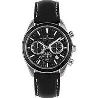 Jacques Lemans Power Solar Chronograph Black Strap Mens Watch